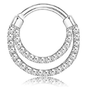 16G Surgical Steel 10mm Single Hoop Septum/ Daith Clicker NWT